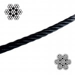 Galvanised Wire Rope Black