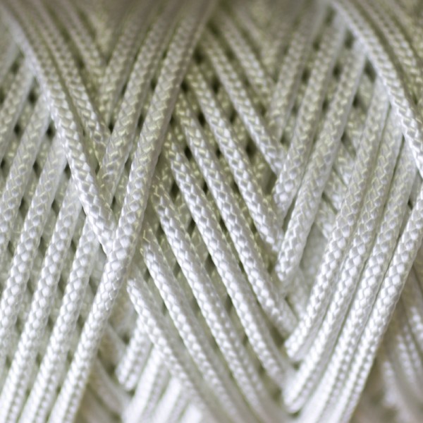 Fibres & Cords - Nylon Braided Cord White